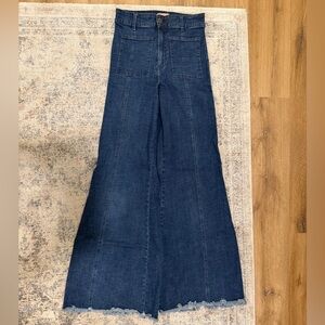 Show Me Your MuMu Dark Indigo Wide-Leg Flare Jeans